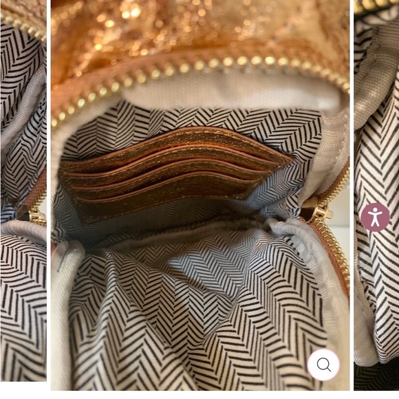 Black quilted sling bag NWT crossbody purse - Picture 2 of 3